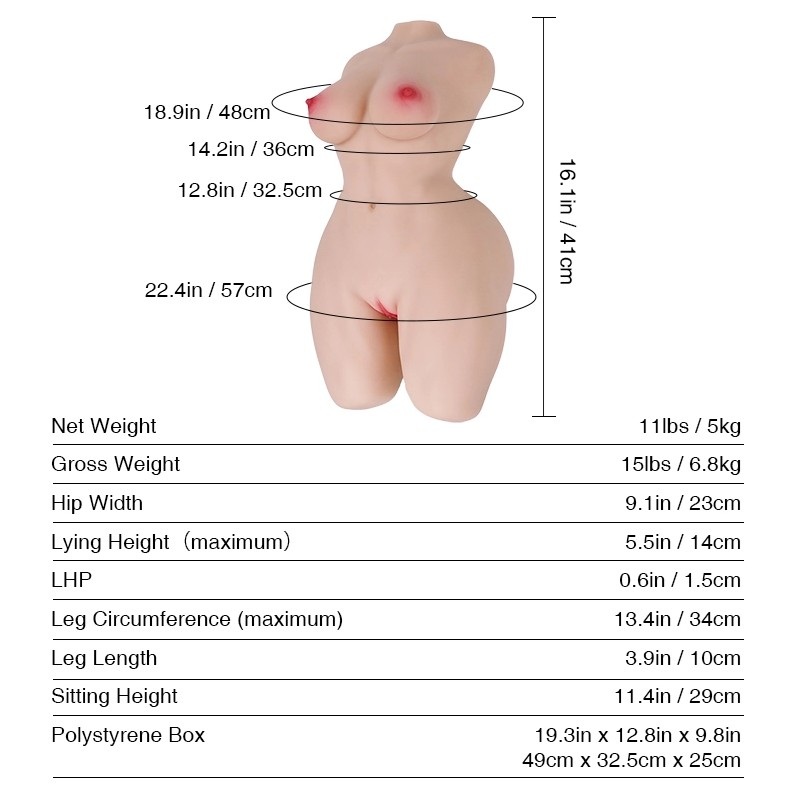 torso hannah mini 41 medidas tantaly